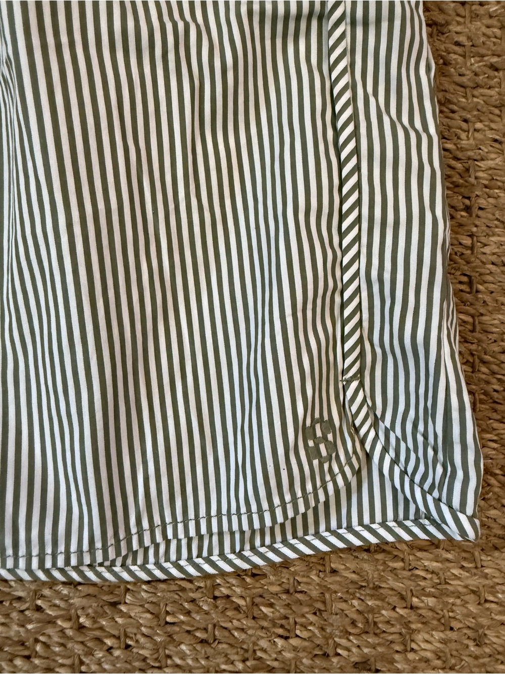 SIMKHAI Shiori Drawstring Cotton Stripe Mini Skirt XS 100% cotton - Picture 3 of 7